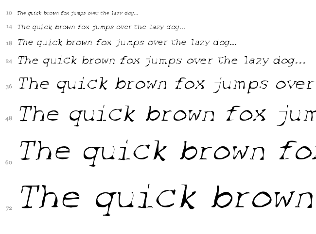 SF Espionage font waterfall